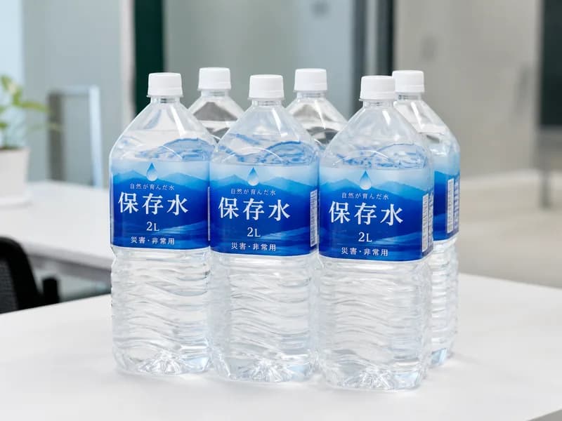 保存水など防災備蓄の管理イメージ